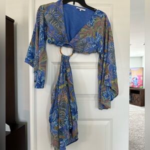 Olivaceous Blue Multicolor Dress